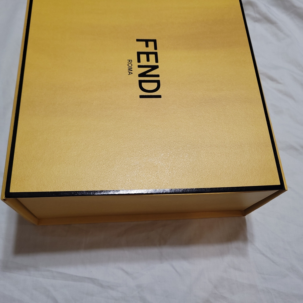 Fendi Magnetic Gift Box Empty Decorative Storage Organizer 9.5 x 8.75 x 3.75 in - Picture 7 of 14